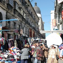 Street market in La Paz